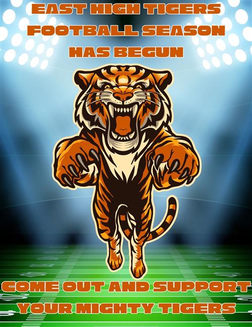 EAST HIGH TIGERS FOOTBALL SEASON HAS BEGUN